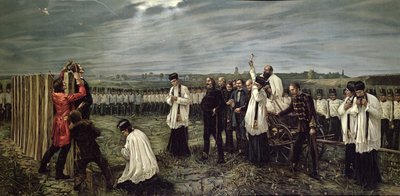 Exécution des officiers hongrois par les Autrichiens à Arad, Hongrie le 6 octobre 1849, 1893 - Janos Thorma