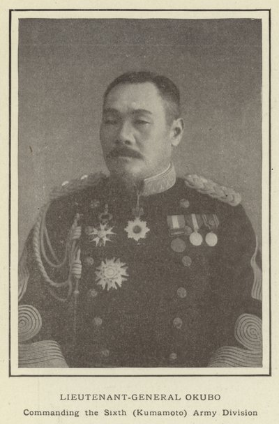 Lieutenant-général Okubo, commandant la sixième division de l