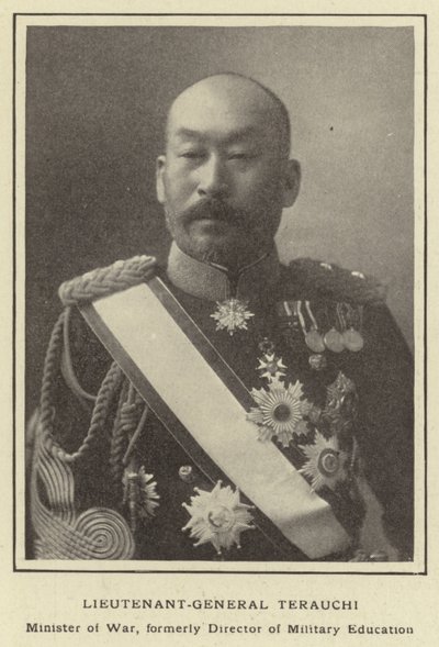 Lieutenant-général Terauchi, ministre de la Guerre, ancien directeur de l