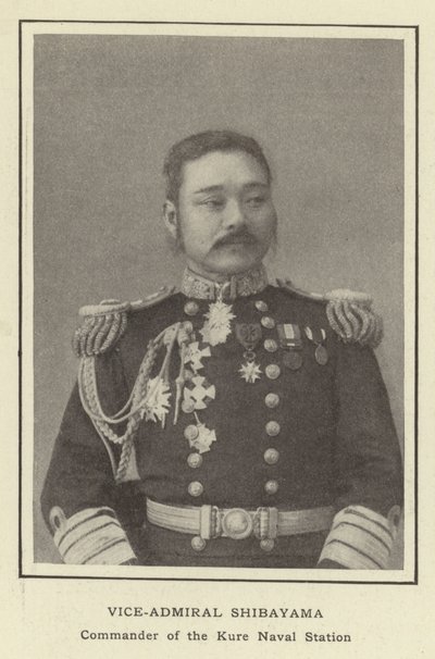 Vice-amiral Shibayama, commandant de la station navale de Kure - Japanese Photographer