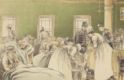 Soins aux blessés russes dans l