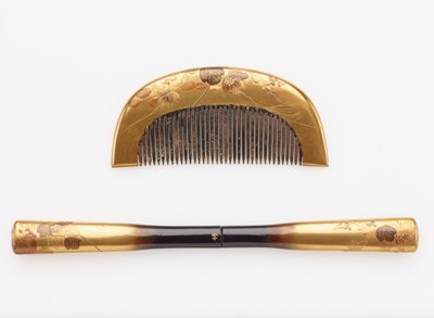 Peigne et épingle à cheveux, fin 19e-début 20e siècle - Japanese School