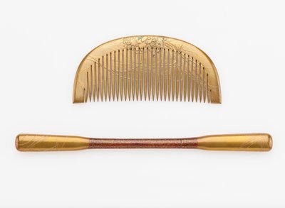 Peigne et épingle à cheveux, fin 19e-début 20e siècle - Japanese School