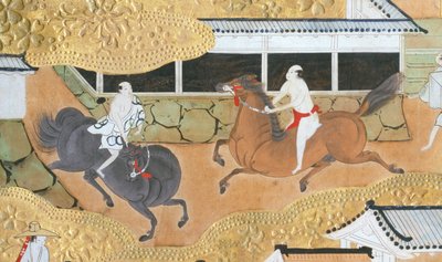 Osakazu Byobu - Paravent japonais à huit panneaux (peinture) - Japanese School