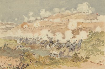 Contre-attaque russe sur notre position à Chien-shan - Japanese School