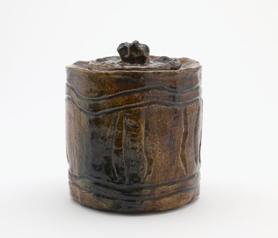 Pot à eau pour cérémonie du thé avec couvercle assorti, Tokyo, période Edo ou ère Meiji - Japanese School