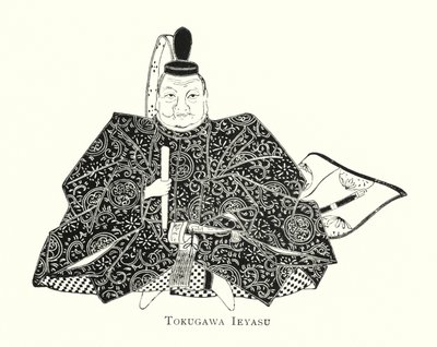 Tokugawa Ieyasu (lithographie) - Japanese School