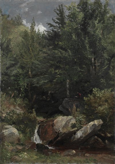 Arbres et un Ruisseau sur une Colline, 1853 - Jasper F. Cropsey