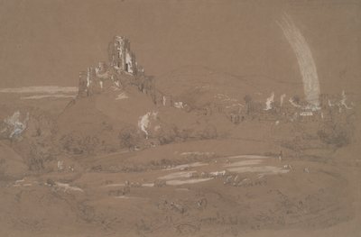 Château et ville de Corfou depuis les tranchées de Cromwell - Jasper Francis Cropsey
