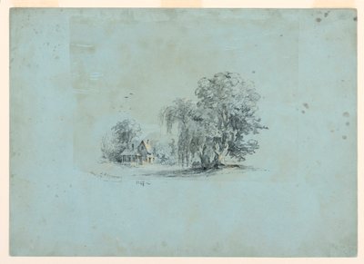 Dessin, scène de campagne, 1847 - Jasper Francis Cropsey