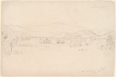 Étude pour "Vue du mont Washington" - Jasper Francis Cropsey
