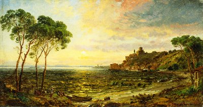 Coucher de soleil sur le lac Thrasemine, 1887 - Jasper Francis Cropsey