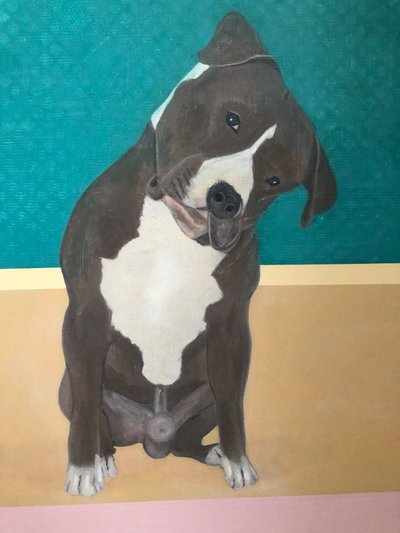 Cher chien - Détail (peinture) - Jasper Galloway