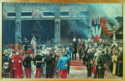 Funerailles de Louis Pasteur, Oct. 5 … (painting on canvas) - Jean-Baptiste Edouard Detaille