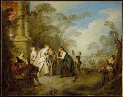 La diseuse de bonne aventure - Jean-Baptiste Joseph Pater