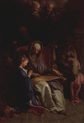 Sainte Anne lisant le rouleau de la Vierge, c.1700 - Jean Baptiste Jouvenet