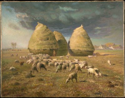 Meules de foin: automne - Jean-Francois Millet