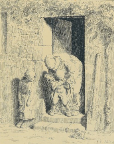La Précaution Maternelle - Jean-Francois Millet