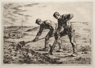 Les bêcheurs - Jean-Francois Millet