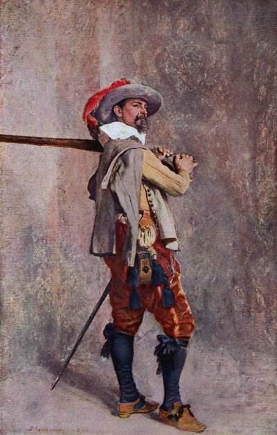 Un mousquetaire du temps de Louis XIII de France - Jean Louis Ernest (after) Meissonier