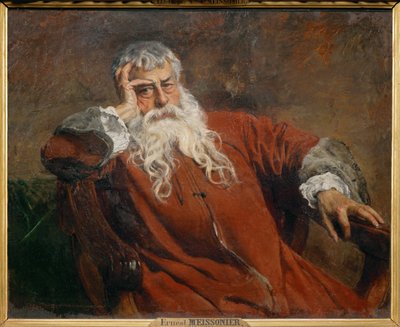 Autoportrait (peinture sur toile) - Jean-Louis Ernest Meissonier