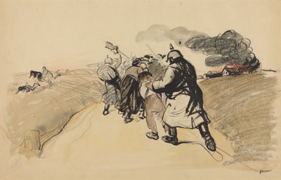 Raid allemand sur un village - Jean-Louis Forain