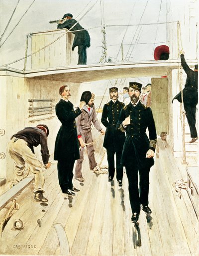 US Navy : Contre-amiral, capitaine et enseigne - Jean Alexandre Michel Andre Castaigne