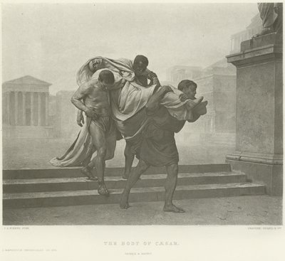 Le corps de César - Jean Andre Rixens