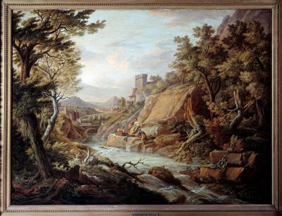 Paysage et rivière - Jean Antoine Constantin