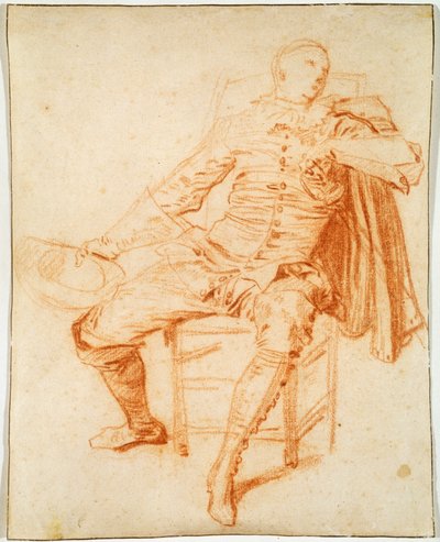 Acteur de la Comédie Italienne Crispin - Jean Antoine Watteau
