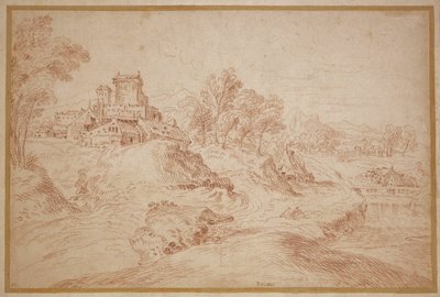 Paysage avec château - Jean Antoine Watteau