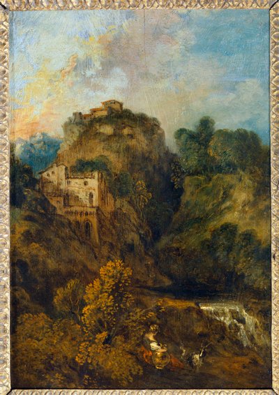 Paysage à la chèvre - Landscape with goat … - Jean Antoine Watteau