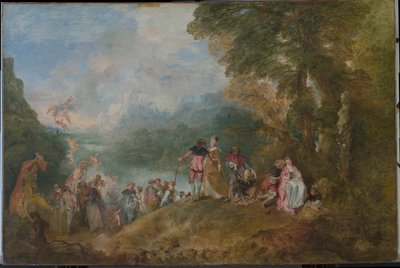 Pèlerinage à Cythère Embarquement pour Cythère, 1717 - Jean Antoine Watteau
