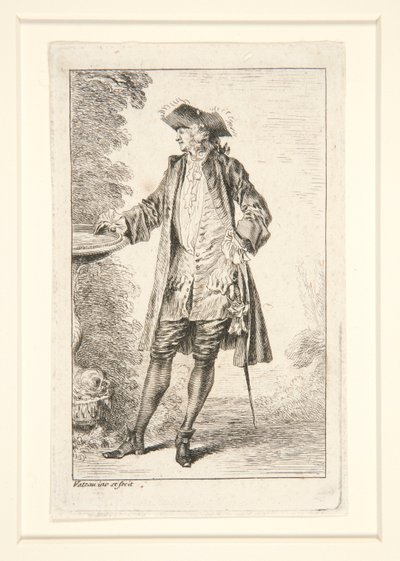 Planche de la série Figures de mode - Jean Antoine Watteau