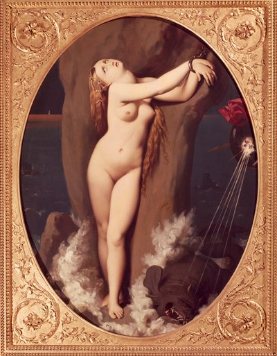 Angélique enchaînée, première version de Ruggiero sauvant Angélique - Jean Auguste Dominique Ingres