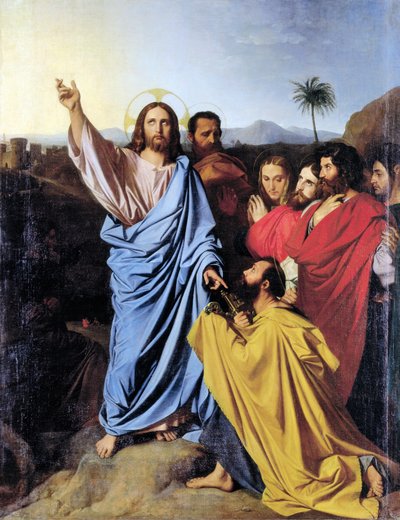 Remise des clés à Saint Pierre - Jean Auguste Dominique Ingres