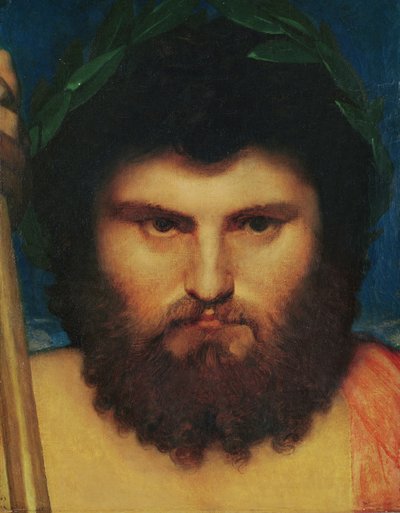Tête de Jupiter, étude pour Jupiter et Thétis, 1810 - Jean Auguste Dominique Ingres