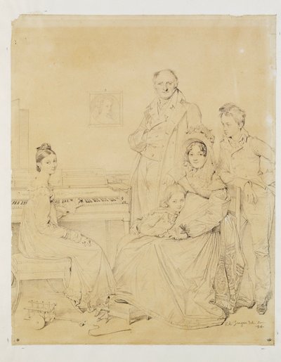 La famille Stamaty ... - Jean Auguste Dominique Ingres