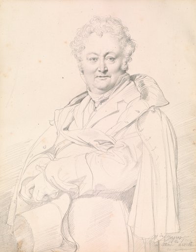 Portrait of Guillaume Guillon-Lethière - Jean Auguste Dominique Ingres
