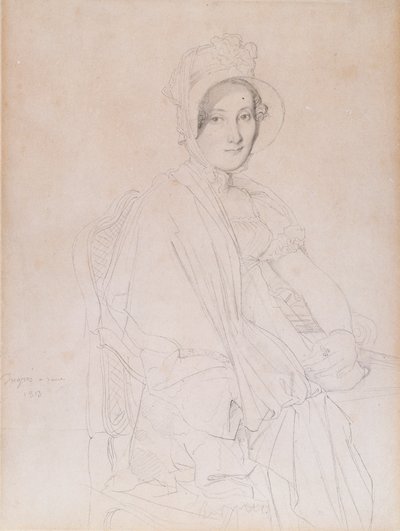 Portrait de Marie Marcoz, plus tard vicomtesse de Senonnes, 1813 - Jean Auguste Dominique Ingres