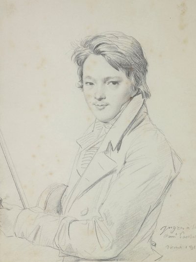 Portrait du compositeur Auguste-Mathieu Panseron 1796-1859, 1815-1818 - Jean Auguste Dominique Ingres