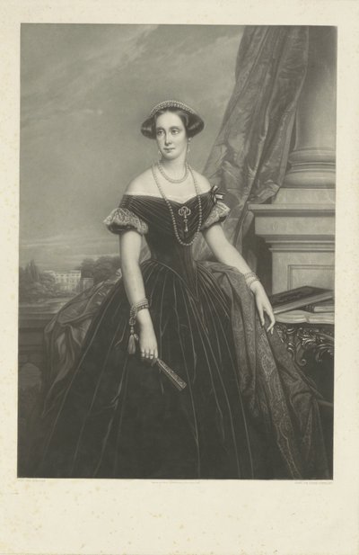 Portrait de Louisa Aug. Wilh. Amalia de Prusse, épouse du Prince Frédéric - Jean Baptiste Alfred Cornilliet