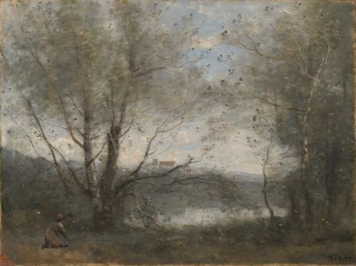Un étang vu à travers les arbres - Jean Baptiste Camille Corot