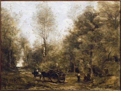 Un chemin dans les bois de Wagnonville - Jean Baptiste Camille Corot