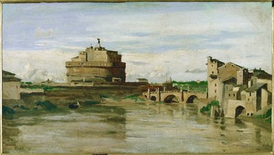 Château Saint-Ange à Rome, Italie ... - Jean-Baptiste-Camille Corot