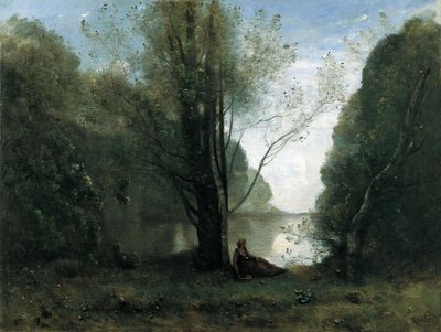 French: Solitude. Souvenir de Vigen, Limousin. Solitude. Recollection of Vigen, Limousin - Jean-Baptiste-Camille Corot