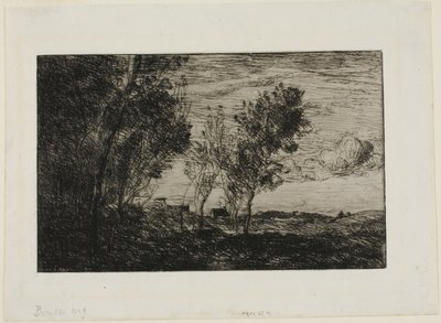 Dans les dunes : Souvenir des bois de La Haye - Jean Baptiste Camille Corot