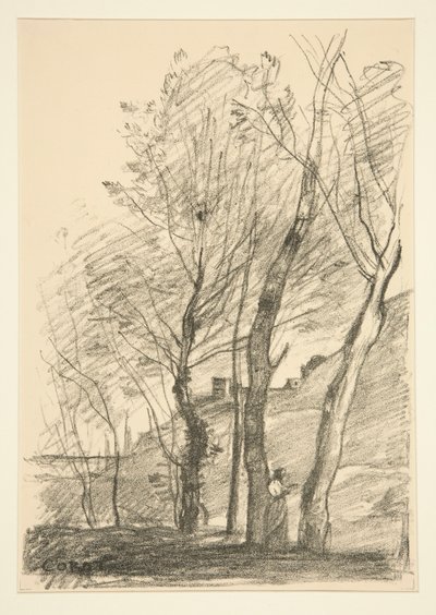 La Lecture sous les arbres - Jean Baptiste Camille Corot