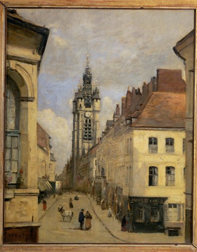 Le beffroi de Douai … - Jean-Baptiste-Camille Corot