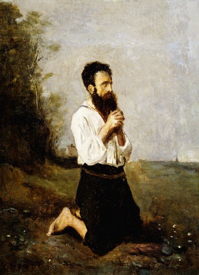 Paysan en prière - Jean Baptiste Camille Corot